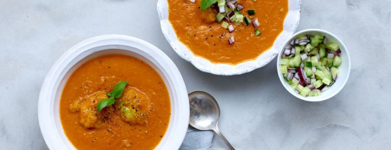 Vegan Comfort Food: Roast Tomato Soup with Dumplings image