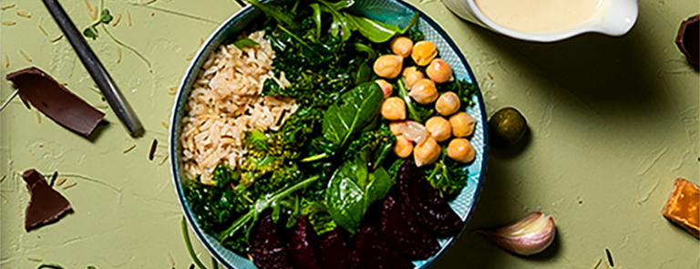kale and beetroot bowl