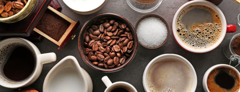 different types of coffee and foods caffeine levels