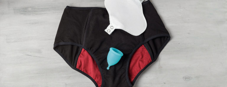 period pants, cups and re-usable mini pads