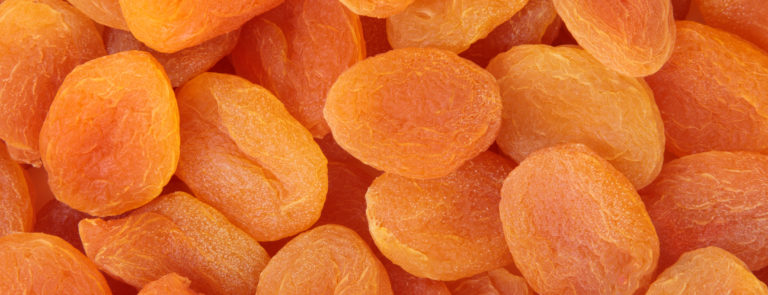 An array of dried apricots.