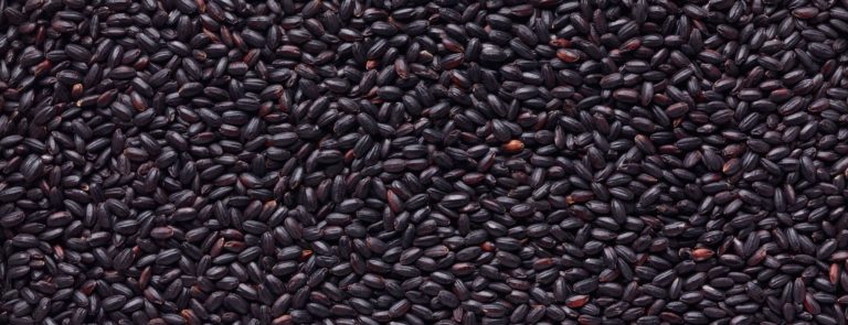 A screen filled with black rice granules.